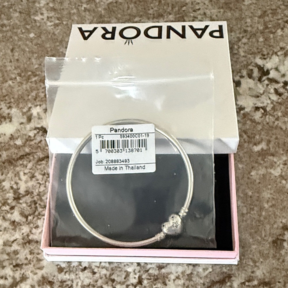 Pandora Silver Heart Charm Bracelet